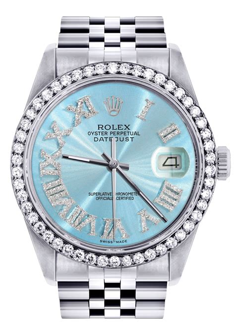 light blue rolex watches|rolex with light blue face.